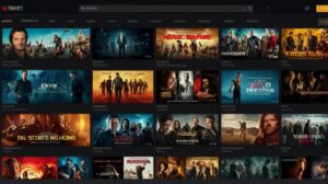 hd movies hub interface showing movie thumbnails in high resolution